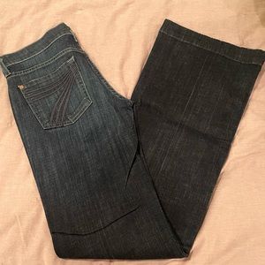 7FAMK Dojo Jeans 34.5” inseam Navy 7s